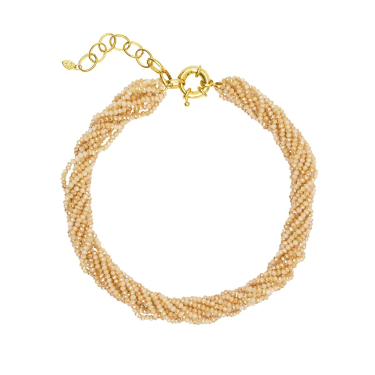 Colar Voltas Zircônia Clara Champagne