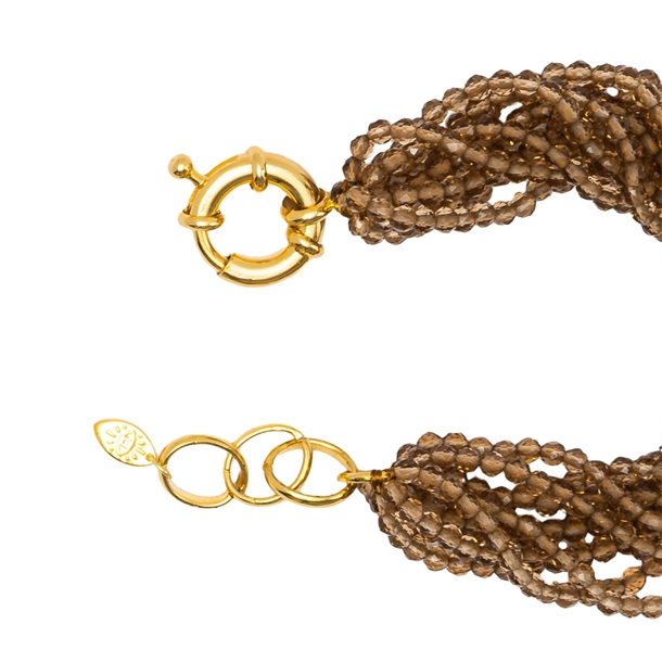 Pulseira Voltas Zircônias Champagne