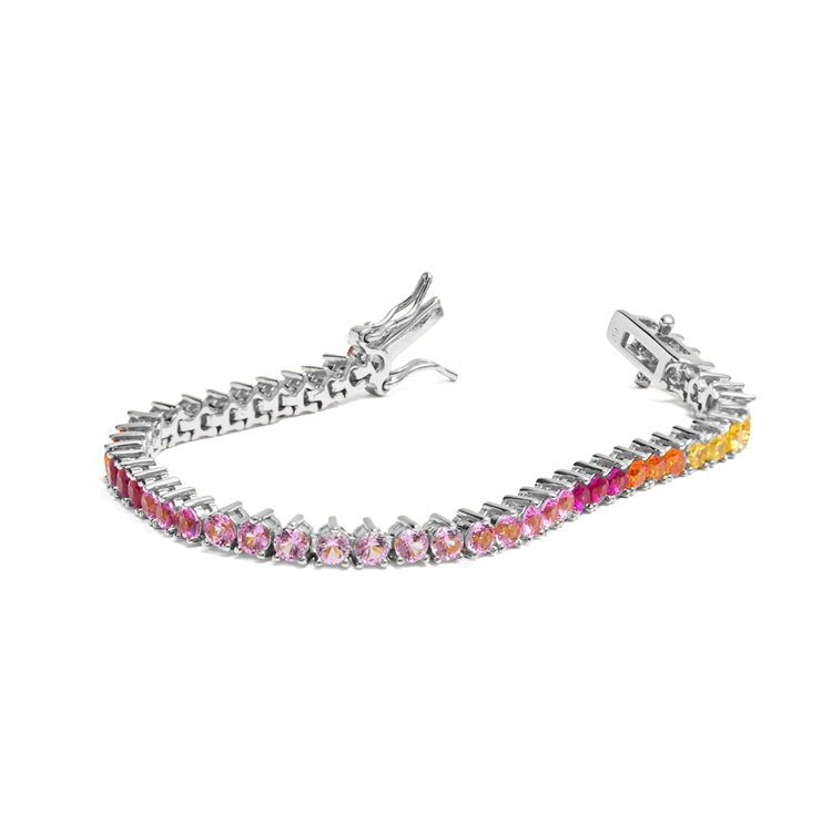 Pulseira Riviera Cravejada de Zircônias Tiana Rainbow