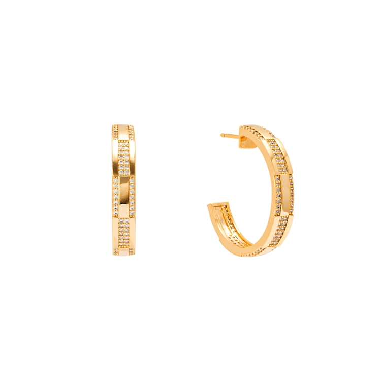 Brinco Argola Corrente Clock