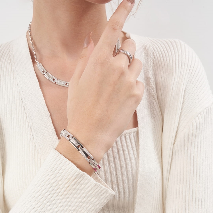 Pulseira Corrente Clock