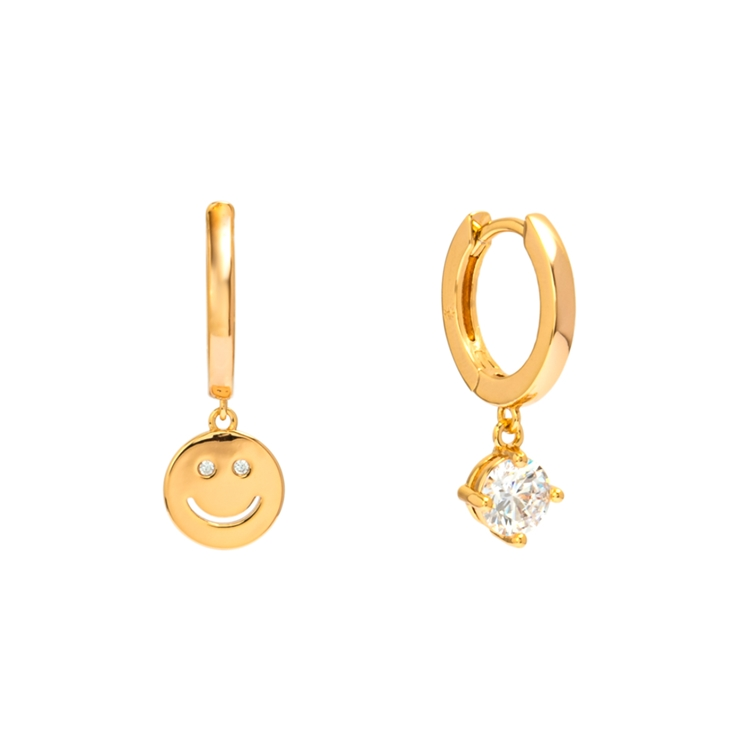 Brinco Argola Mini Gipsy Fun Smile