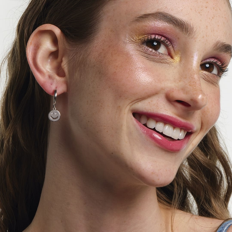 Brinco Argola Mini Gipsy Fun Smile