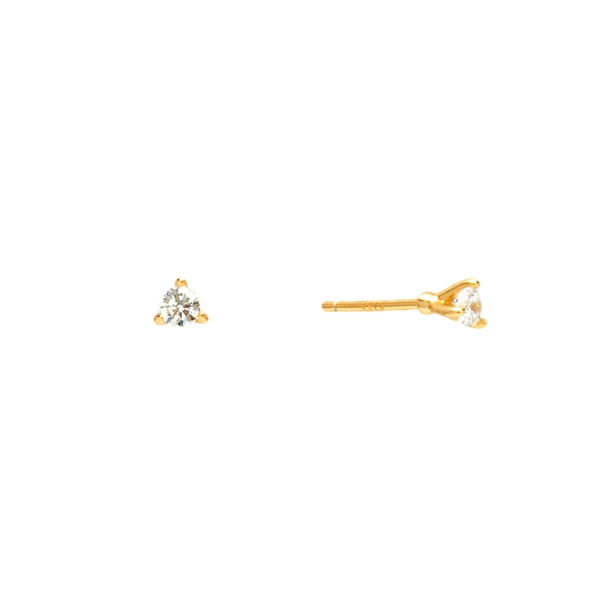 Brinco Mini Ponto de Luz Zircônia Prata 925