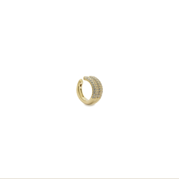 Brinco  Piercing  Duplo Zircônia