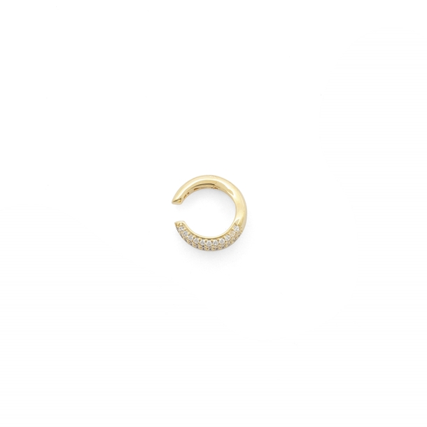 Brinco  Piercing  Duplo Zircônia