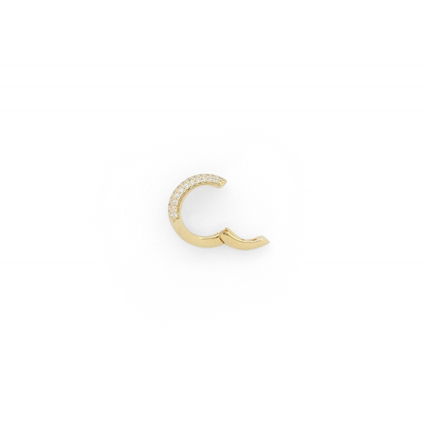Brinco  Piercing  Duplo Zircônia