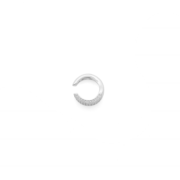 Brinco  Piercing  Duplo Zircônia