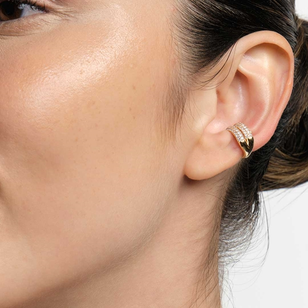 Brinco  Piercing  Duplo Zircônia