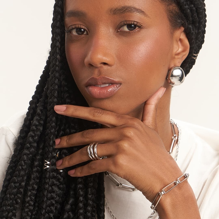 Pulseira Corrente Elos Nat texturas