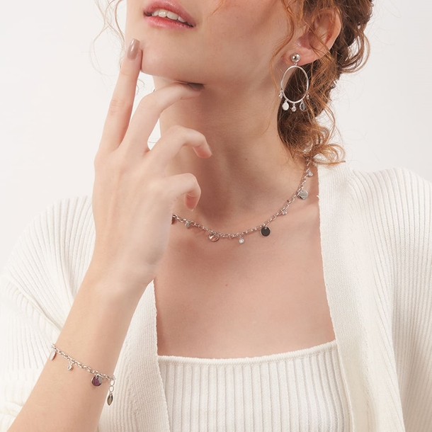 Pulseira Bolinhas e Zircônias