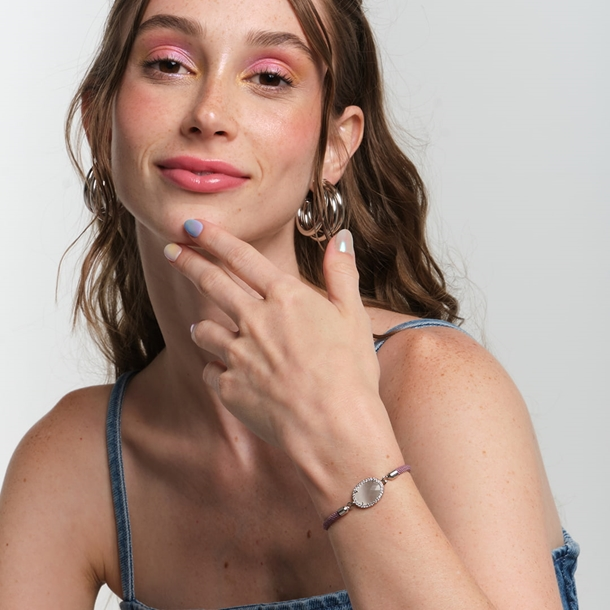 Pulseira Energy Medalha Madre Pérola