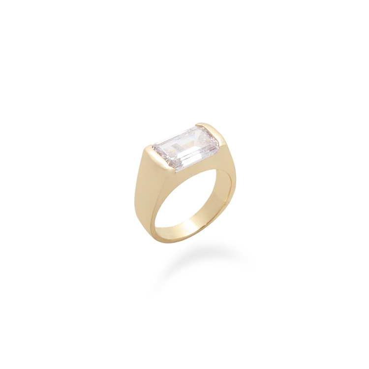 Anel Classic Zircônia Bold