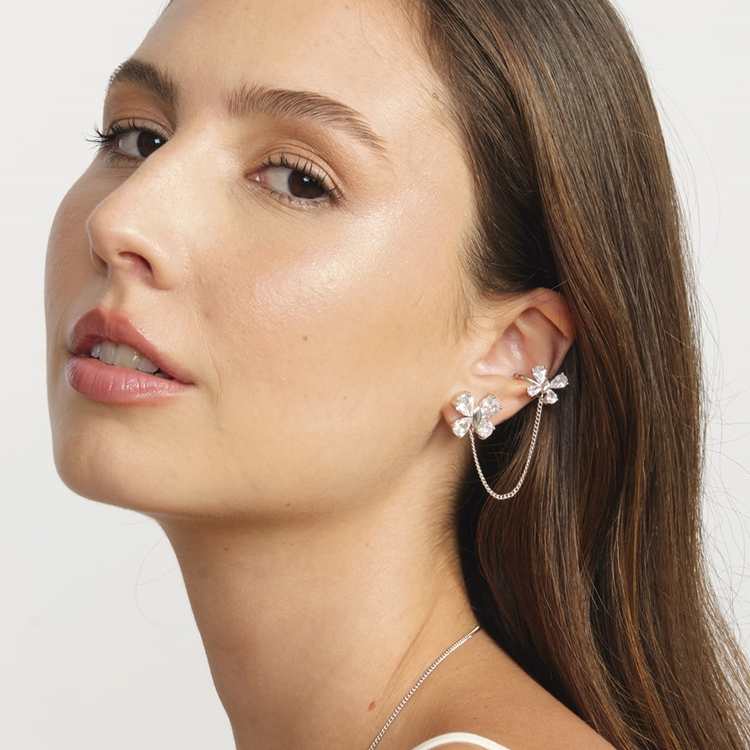 Brinco Duplo Mini Borboletas