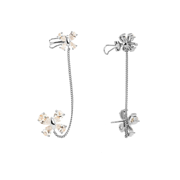 Brinco Duplo Mini Borboletas