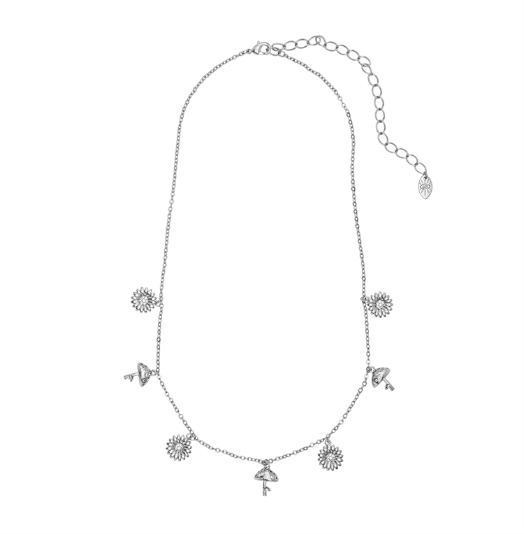 Colar Gipsy Girassol e Cogumelos