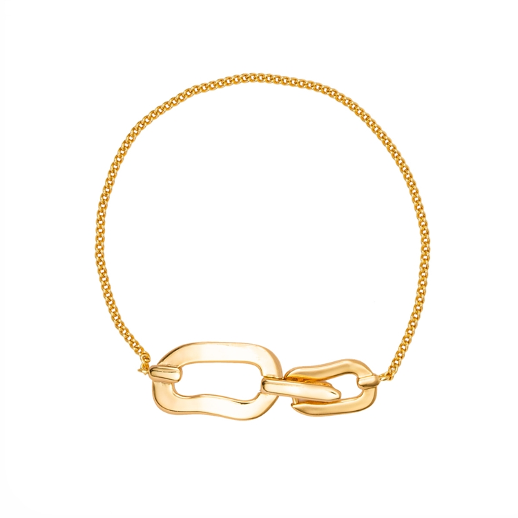 Pulseira Pingente Quadrado Duplo