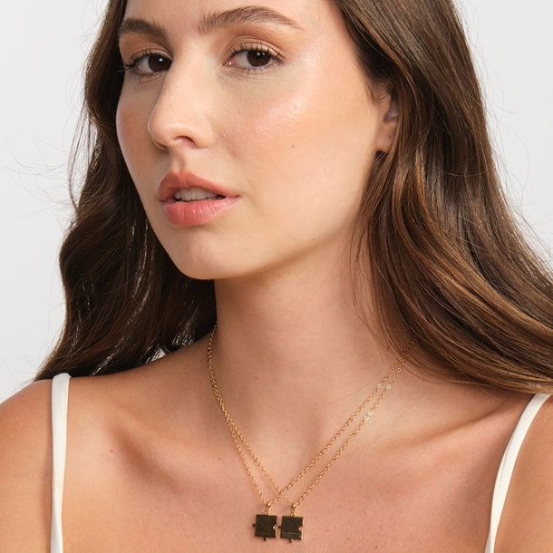 Colar Quebra Cabeça Personalizável