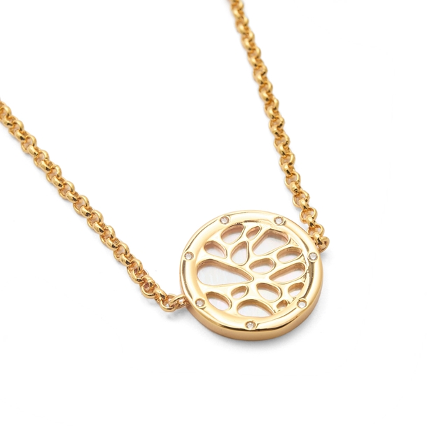 Pulseira Medalha Círculos Madrepérola