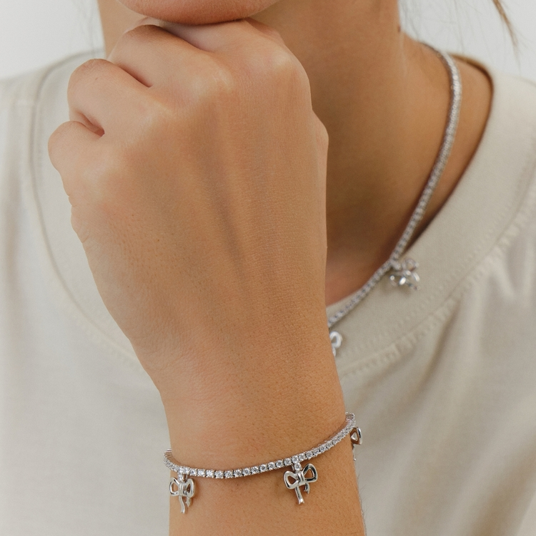 Pulseira Riviera Laço 15cm