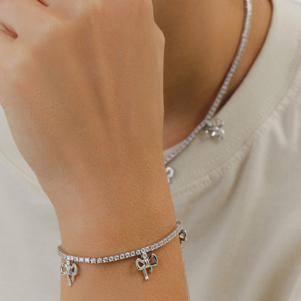 Pulseira Riviera Laço 17cm