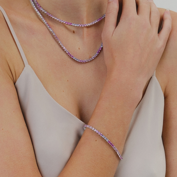 Pulseira Riviera Sarah Rainbown 15cm