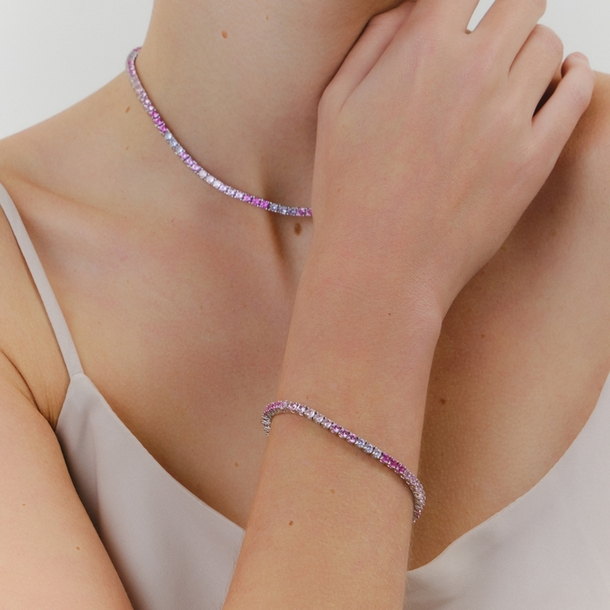 Pulseira Riviera Sarah Rainbown 17cm