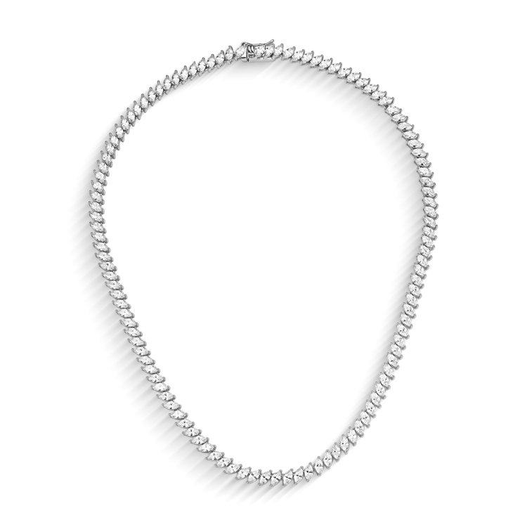 Colar Riviera Sofia Cravejado de Zircônia Cristal 38cm