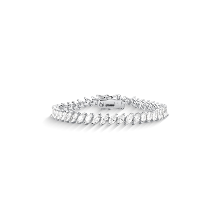 Pulseira Riviera Sofia Cravejada de Zircônia Cristal 15cm