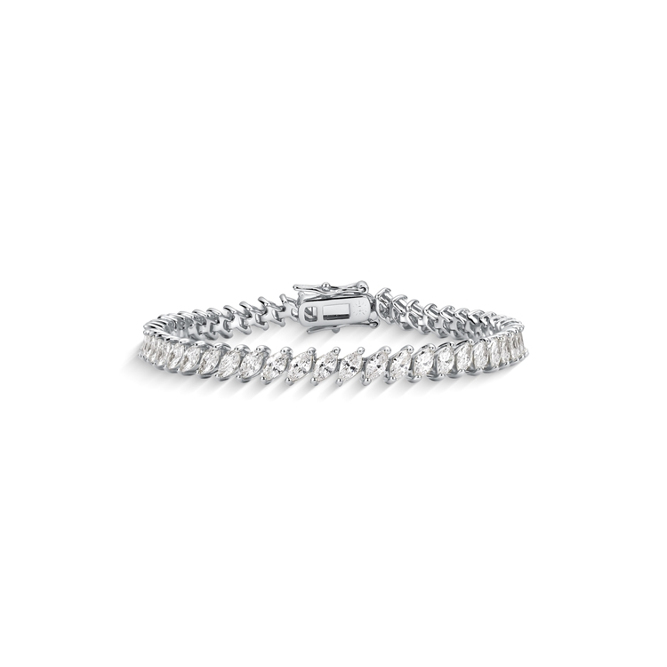 Pulseira Riviera Sofia Cravejada de Zircônia Cristal 17cm