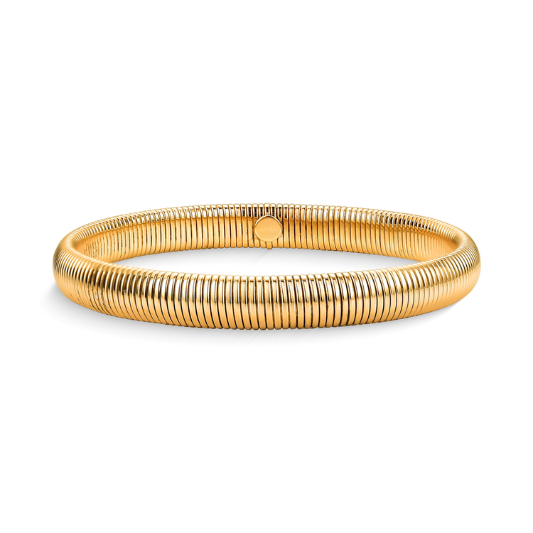Pulseira Bold Snake 12mm Banho de ouro 18k