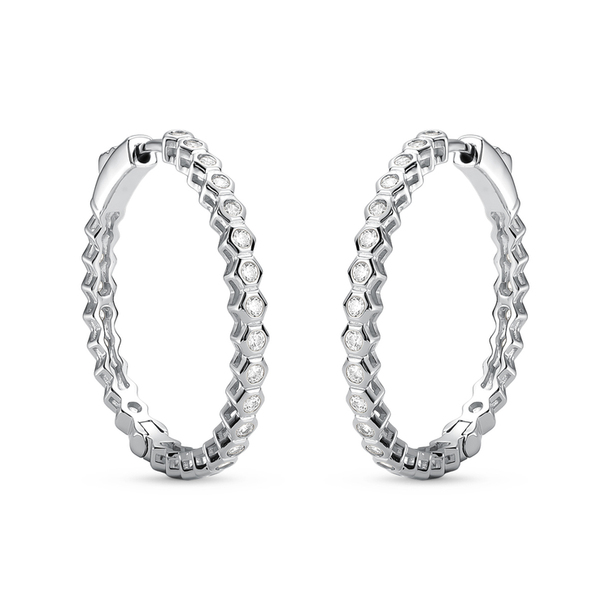 Brinco Argola Favo de Mel