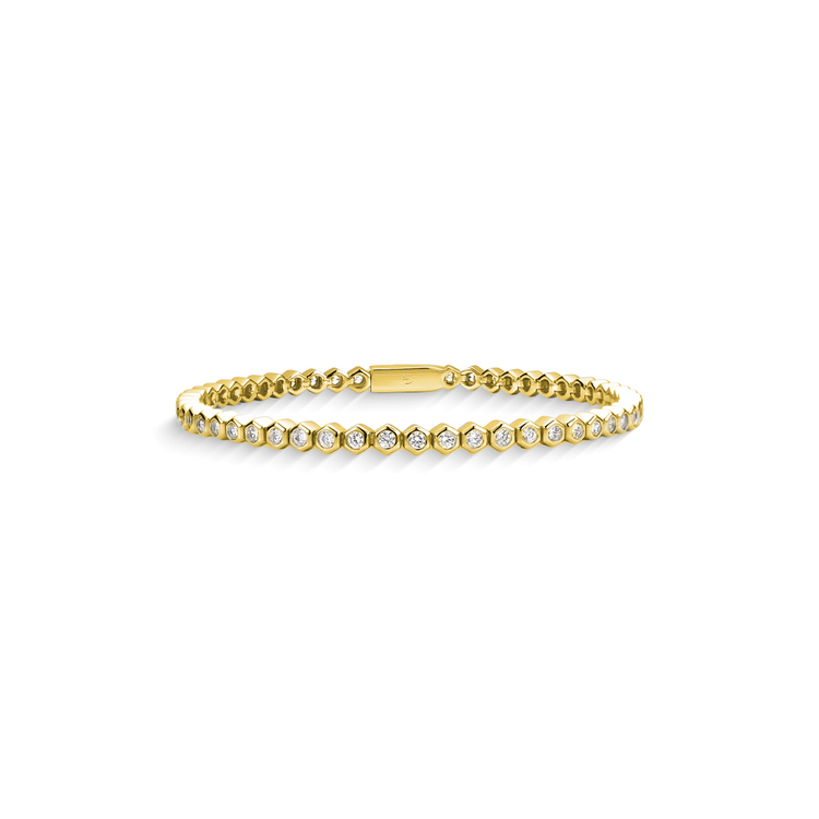 Pulseira Riviera Favo de Mel 17cm