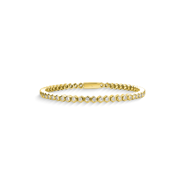 Pulseira Riviera Favo de Mel 17cm