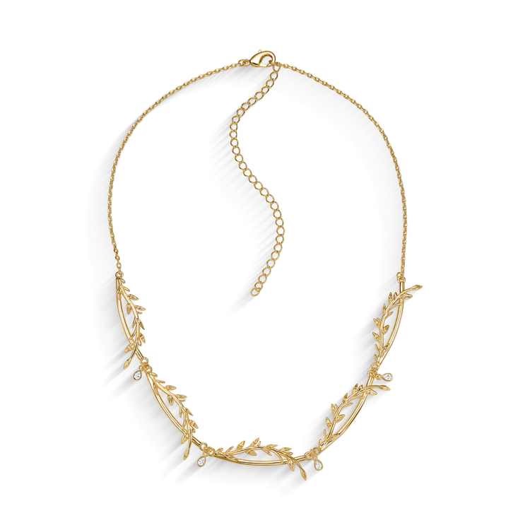 Colar Choker Classic Ramos Banho de Ouro 18k