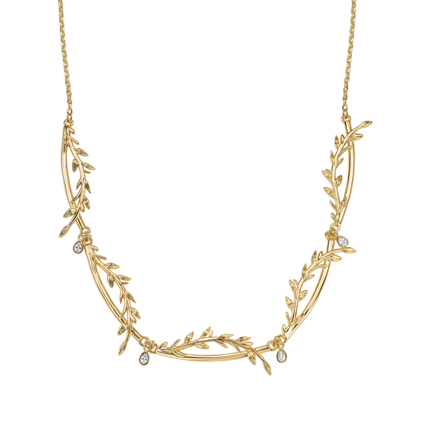 Colar Choker Classic Ramos Banho de Ouro 18k