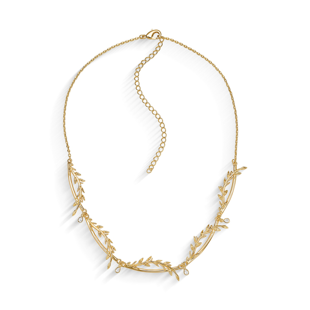 Colar Choker Classic Ramos Banho de Ouro 18k