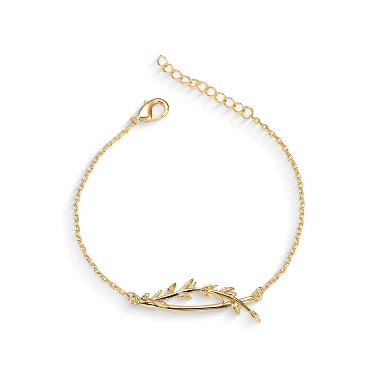 Pulseira Classic Ramos Banho de Ouro 18k