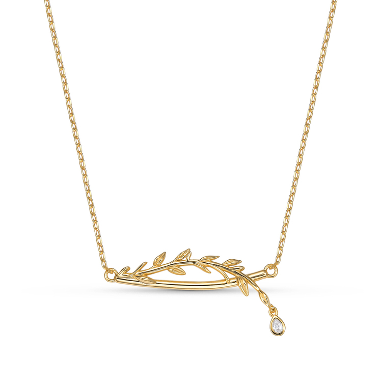 Colar Classic Ramos Banho de Ouro 18k