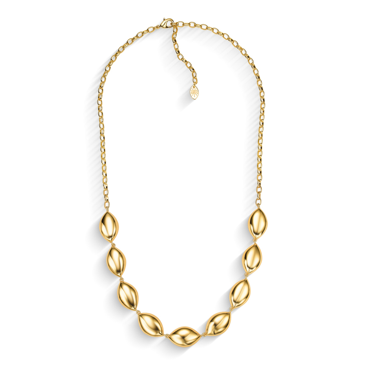 Colar  Bold Chunk Banho Ouro 18K
