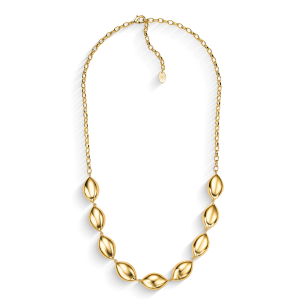 Colar  Bold Chunk Banho Ouro 18K
