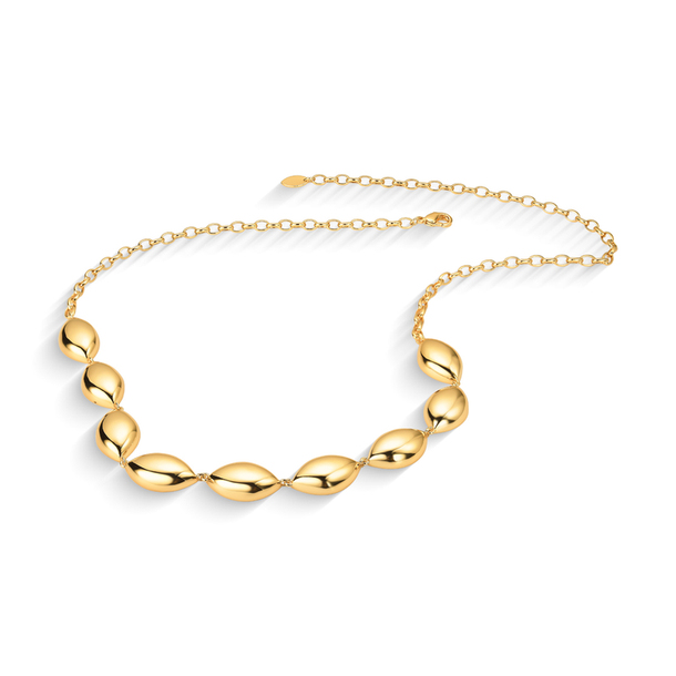 Colar  Bold Chunk Banho Ouro 18K