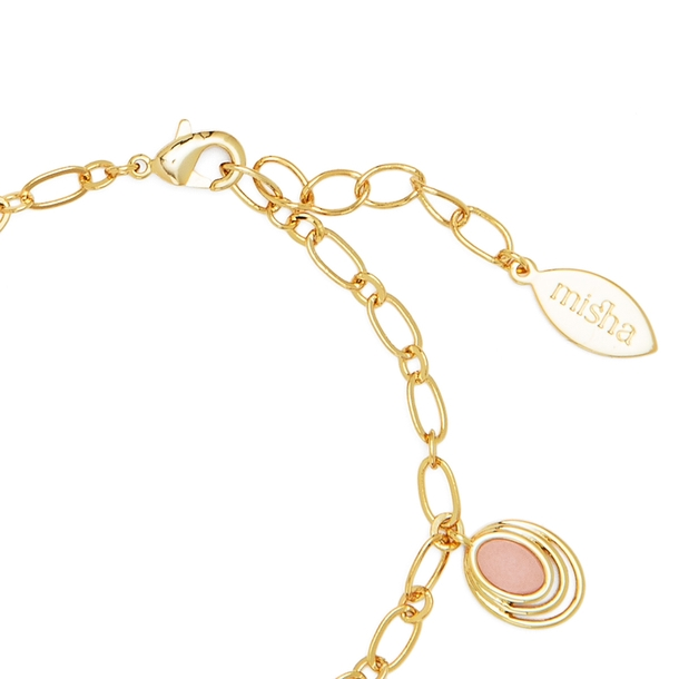 Pulseira Vintage  Quartzo Rosa