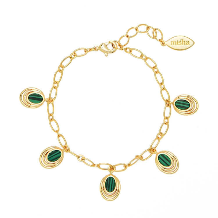 Pulseira Vintage Malaquita
