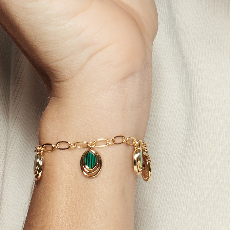 Pulseira Vintage Malaquita