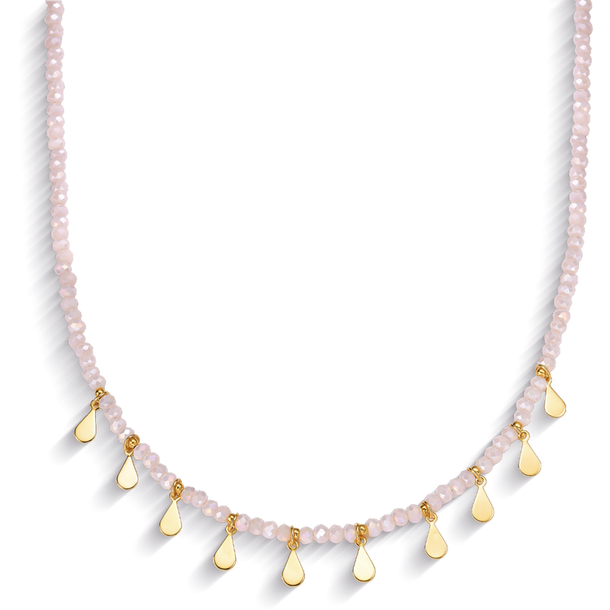 Colar Gipsy Zircônias e Tachinas Bege