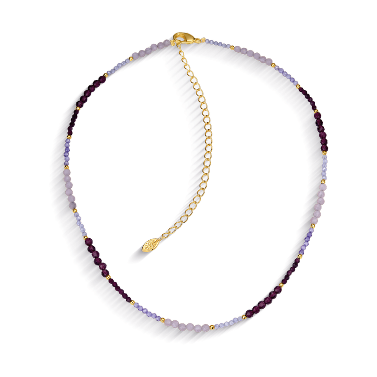 Colar Gipsy Zircônias Lilás