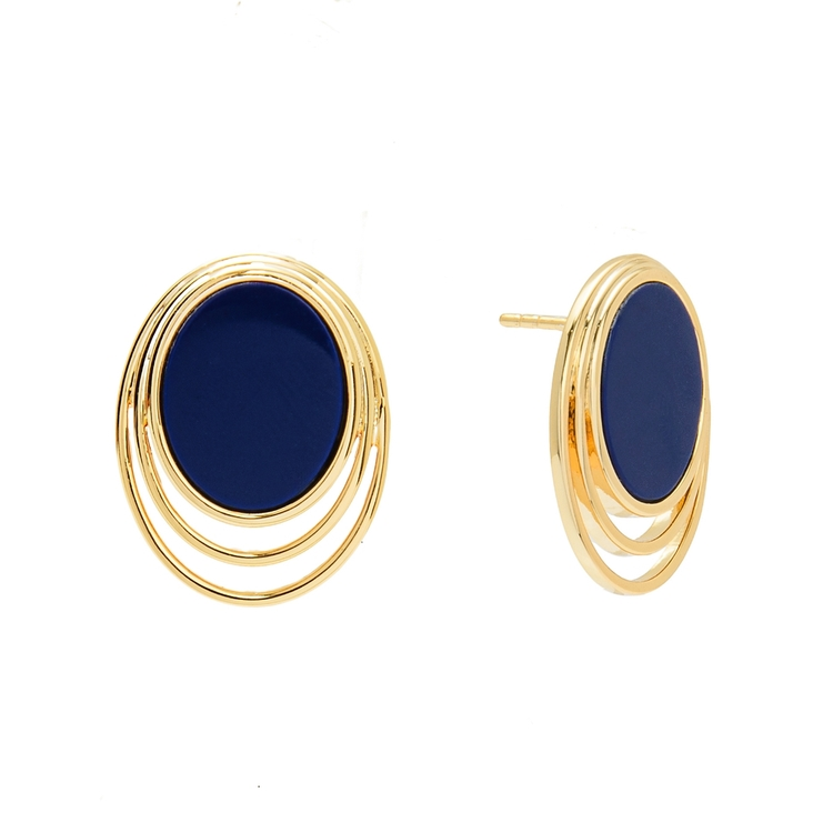 Brinco Vintage Lapis Lazuli