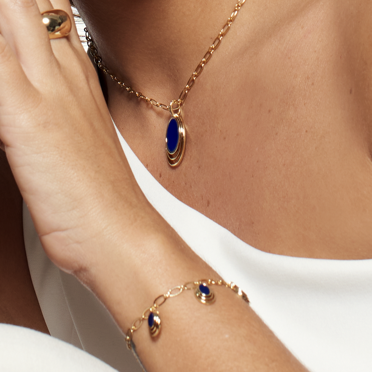 Pulseira Vintage Lapis Lazuli