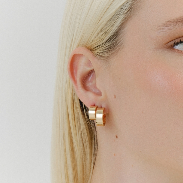 Brinco Kit Trio Argola Flat